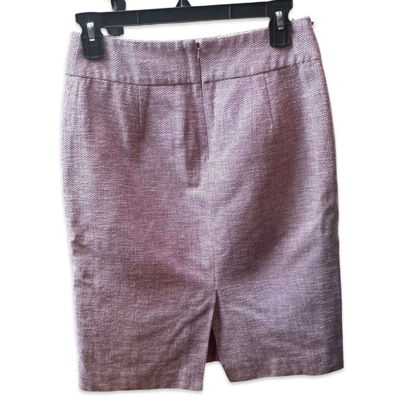 Banana Republic Mayet Pink Tweed Pencil Skirt Size 0 - Picture 2 of 8